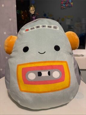 NWT Squishmallows Casja Cassette Walkman 12”